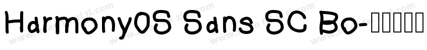 Harmony0S Sans SC Bo字体转换